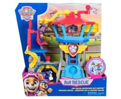 Ken Black PAW Patrol: Air Rescue, Pup Squad Adventure Bay Airport Playset, with Chase Toy Car & PAW Patrol Veh| Preschool & Electronic Learning