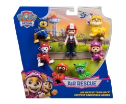 Ken Black PAW Patrol: Air Rescue Toy Figures Gift Pack with 7 Collectible Action Figures| Preschool & Electronic Learning