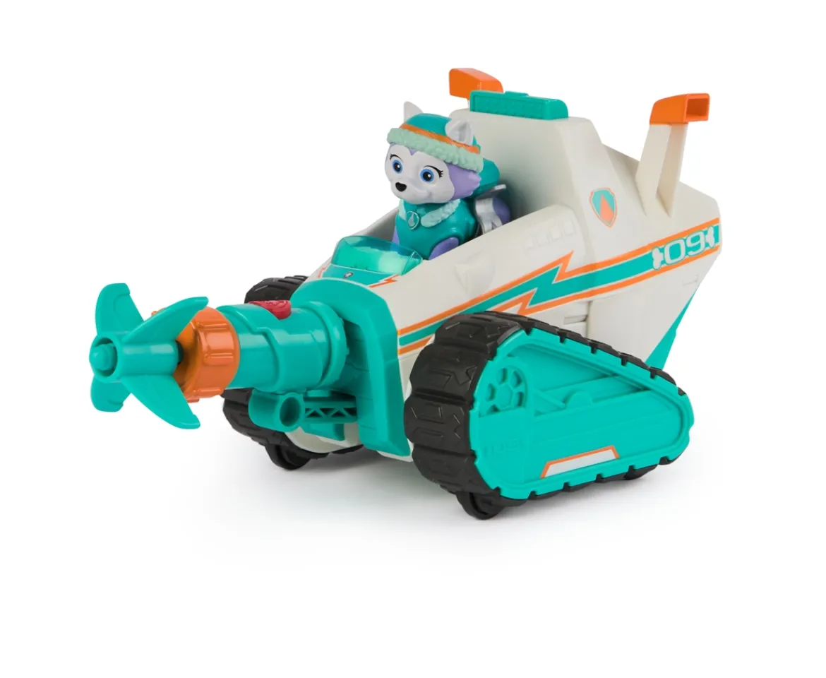Ken Black PAW Patrol Everest Deluxe Snowmobile with Projectile Launcher| Preschool & Electronic Learning