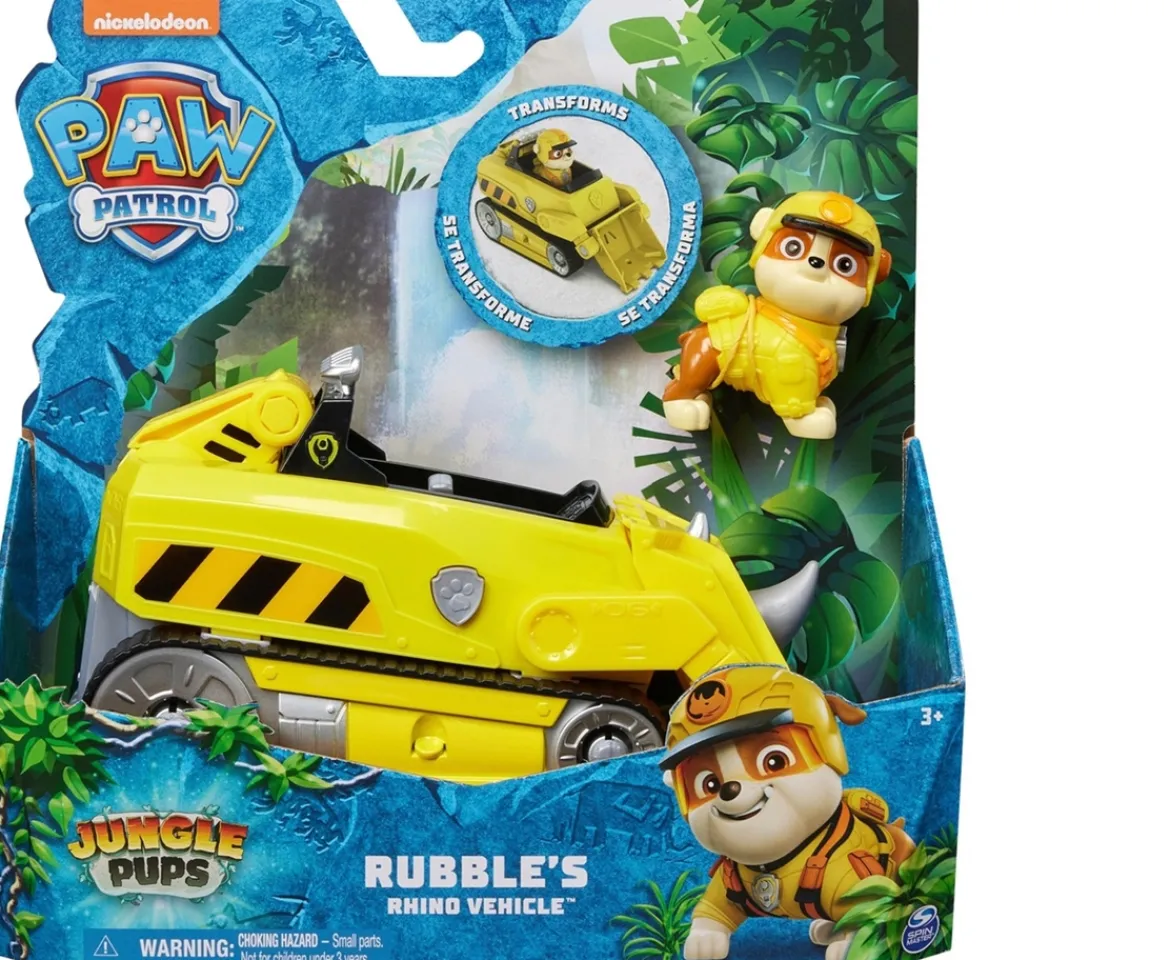 Ken Black PAW Patrol Jungle Pups – Rubble Rhino Rescue Vehicle| Preschool & Electronic Learning