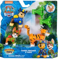 Ken Black PAW Patrol Jungle Pups Figures 3 Pack Chase, Tracker and Tiger| Preschool & Electronic Learning