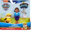 Ken Black PAW Patrol Rubble, Mayor Goodway and Chickaletta Figure 3 Pack| Preschool & Electronic Learning