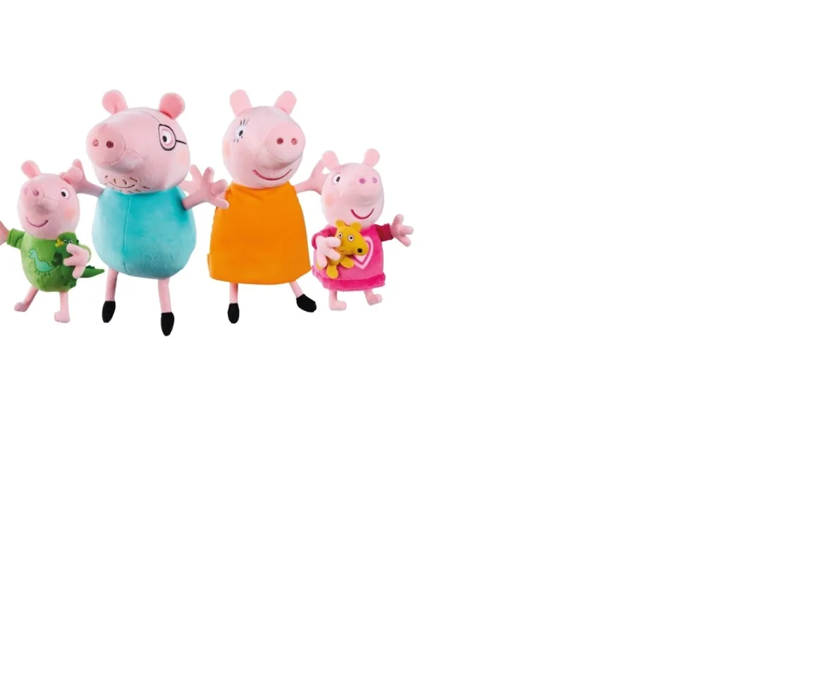 Ken Black Peppa Pig Family 4 Pack Plush| Preschool & Electronic Learning