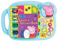 Ken Black Peppa Pig: Learn & Discover Book| Vtech|Preschool & Electronic Learning
