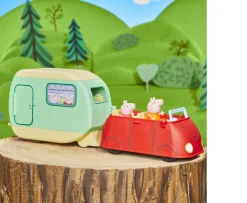 Ken Black Peppa Pig Peppa's Caravan Playset with 3 Figures| Preschool & Electronic Learning