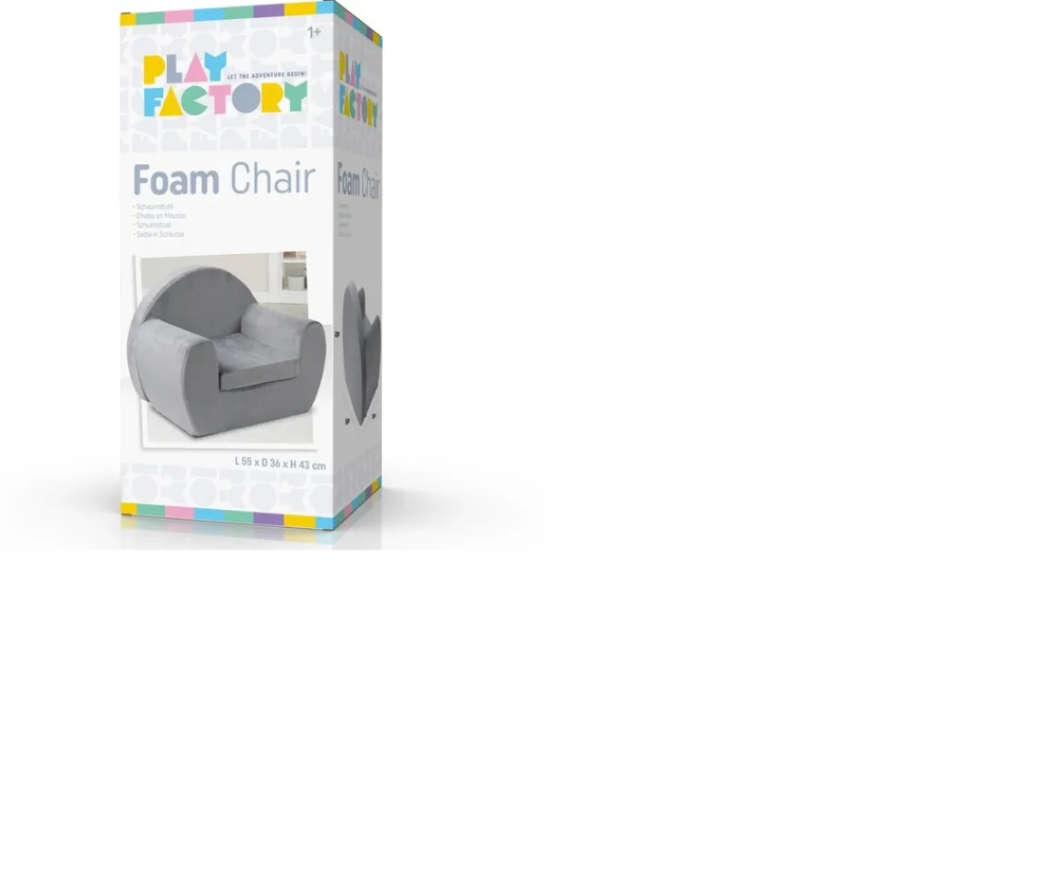 Ken Black Play Factory Foam Chair in Grey| Preschool & Electronic Learning
