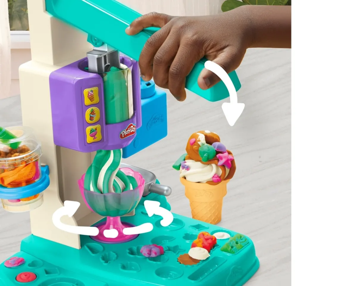 Ken Black Play-Doh Rainbow Swirl Ice Cream Playset| Art & Crafts
