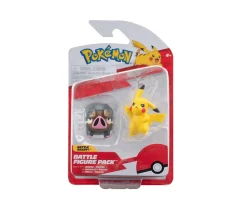 Ken Black Pokémon Battle Figure 2 Pack - Features 5cm Pikachu and Lechonk Battle Ready Figures| Trading Cards & Collectibles