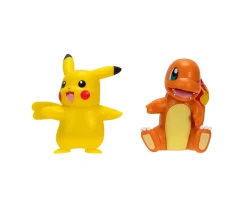 Ken Black Pokémon Battle Figure First Partner 2 Pack - 5cm Charmander and Pikachu Battle Figures with Authenti| Trading Cards & Collectibles