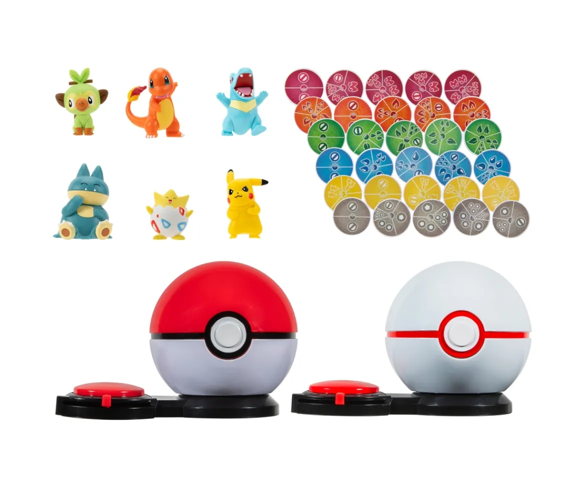 Ken Black Pokémon Surprise Attack Game - 5cm Pikachu, Charmander, Grookey, Togepi, Totodile, Munchlax with Pok| Trading Cards & Collectibles