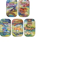 Ken Black Pokémon Trading Card Game (TCG): Vibrant Paldea Mini Tin Assortment| Trading Cards & Collectibles