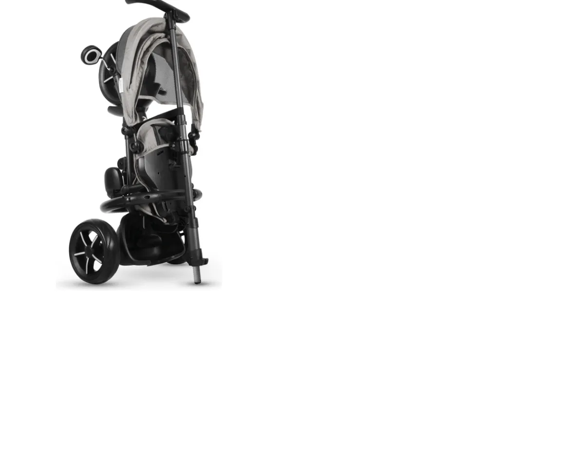 Ken Black Q Play Rito Star Folding Trike Grey| Trikes|Pedal & Foot To Floor Ride Ons