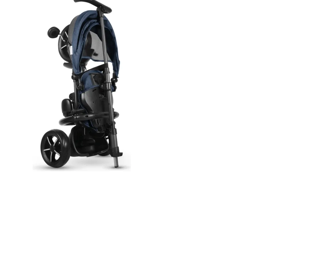 Ken Black Q Play RITO STAR Folding Trike Blue| Pedal & Foot To Floor Ride Ons