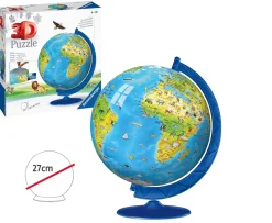 Ken Black Ravensburger Children's World Globe, 180 piece 3D Jigsaw Puzzle| Ravensburger|Puzzles