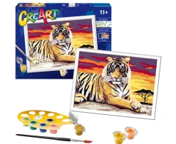 Ken Black Ravensburger CreArt Paint by Numbers - Majestic Tiger| Ravensburger|Art & Crafts