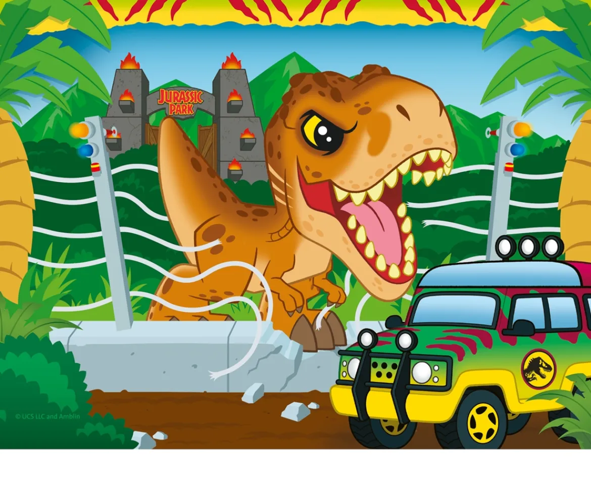 Ken Black Ravensburger Jurassic World Explorers 4 in a Box (12, 16, 20, 24 piece) Jigsaw Puzzles - Ready to ex| Ravensburger|Puzzles