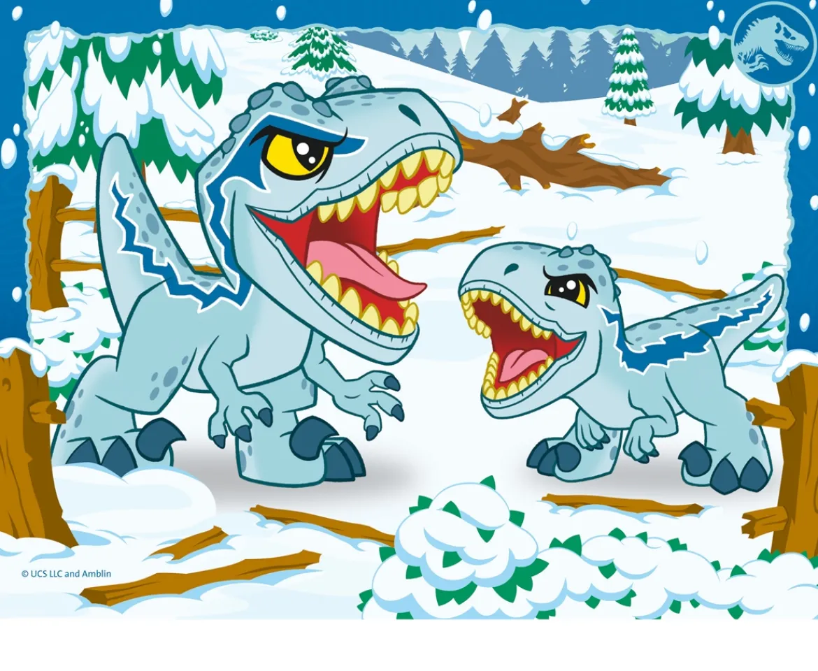 Ken Black Ravensburger Jurassic World Explorers 4 in a Box (12, 16, 20, 24 piece) Jigsaw Puzzles - Ready to ex| Ravensburger|Puzzles