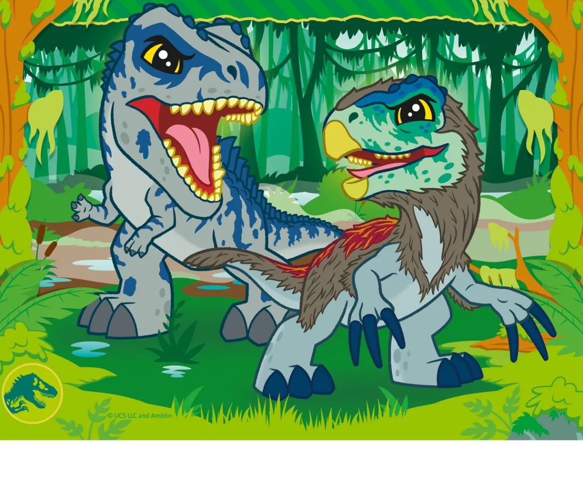 Ken Black Ravensburger Jurassic World Explorers 4 in a Box (12, 16, 20, 24 piece) Jigsaw Puzzles - Ready to ex| Ravensburger|Puzzles