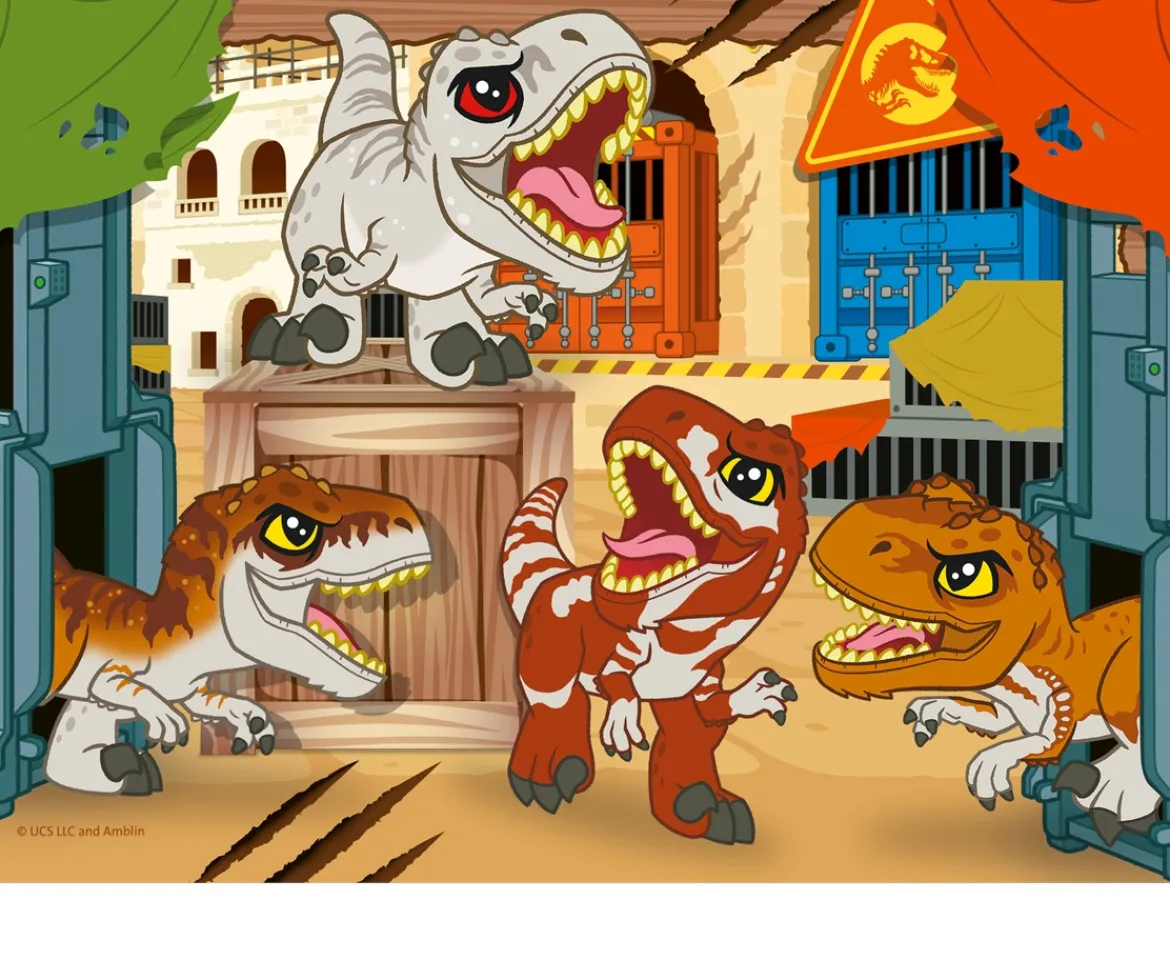 Ken Black Ravensburger Jurassic World Explorers 4 in a Box (12, 16, 20, 24 piece) Jigsaw Puzzles - Ready to ex| Ravensburger|Puzzles