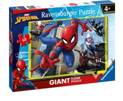 Ken Black Ravensburger Marvel Spiderman, 60 piece Giant Floor Jigsaw Puzzle| Ravensburger|Puzzles