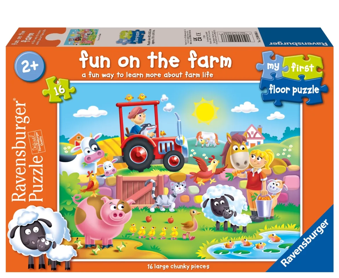 Ken Black Ravensburger My First Floor Puzzle - Fun on the Farm My First 16pc Floor Puzzle| Ravensburger|Puzzles