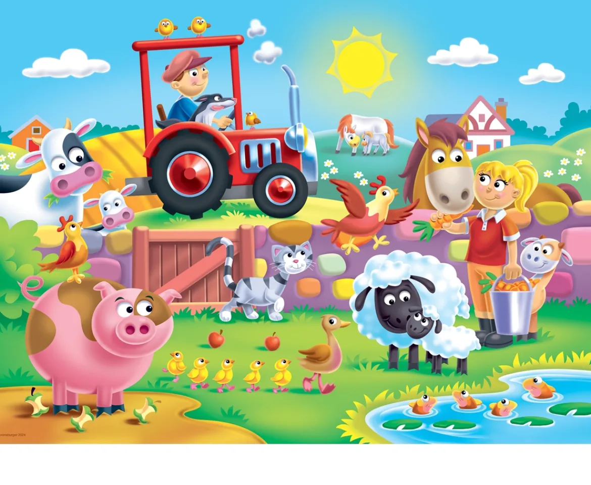 Ken Black Ravensburger My First Floor Puzzle - Fun on the Farm My First 16pc Floor Puzzle| Ravensburger|Puzzles