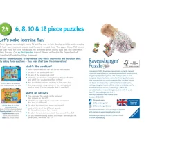 Ken Black Ravensburger My First Puzzles, Where do we Live? (6, 8, 10 & 12 piece) Jigsaw Puzzles| Ravensburger|Puzzles