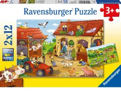 Ken Black Ravensburger On the Farm 2x12 piece Jigsaw Puzzles| Ravensburger|Puzzles