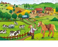 Ken Black Ravensburger On the Farm 2x12 piece Jigsaw Puzzles| Ravensburger|Puzzles