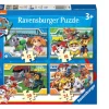 Ken Black Ravensburger Paw Patrol 4 in a Box (12, 16, 20, 24 Piece) Jigsaw Puzzles| Ravensburger|Puzzles