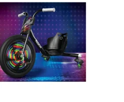 Ken Black Razor RipRider 360 Lightshow Trike| Pedal & Foot To Floor Ride Ons