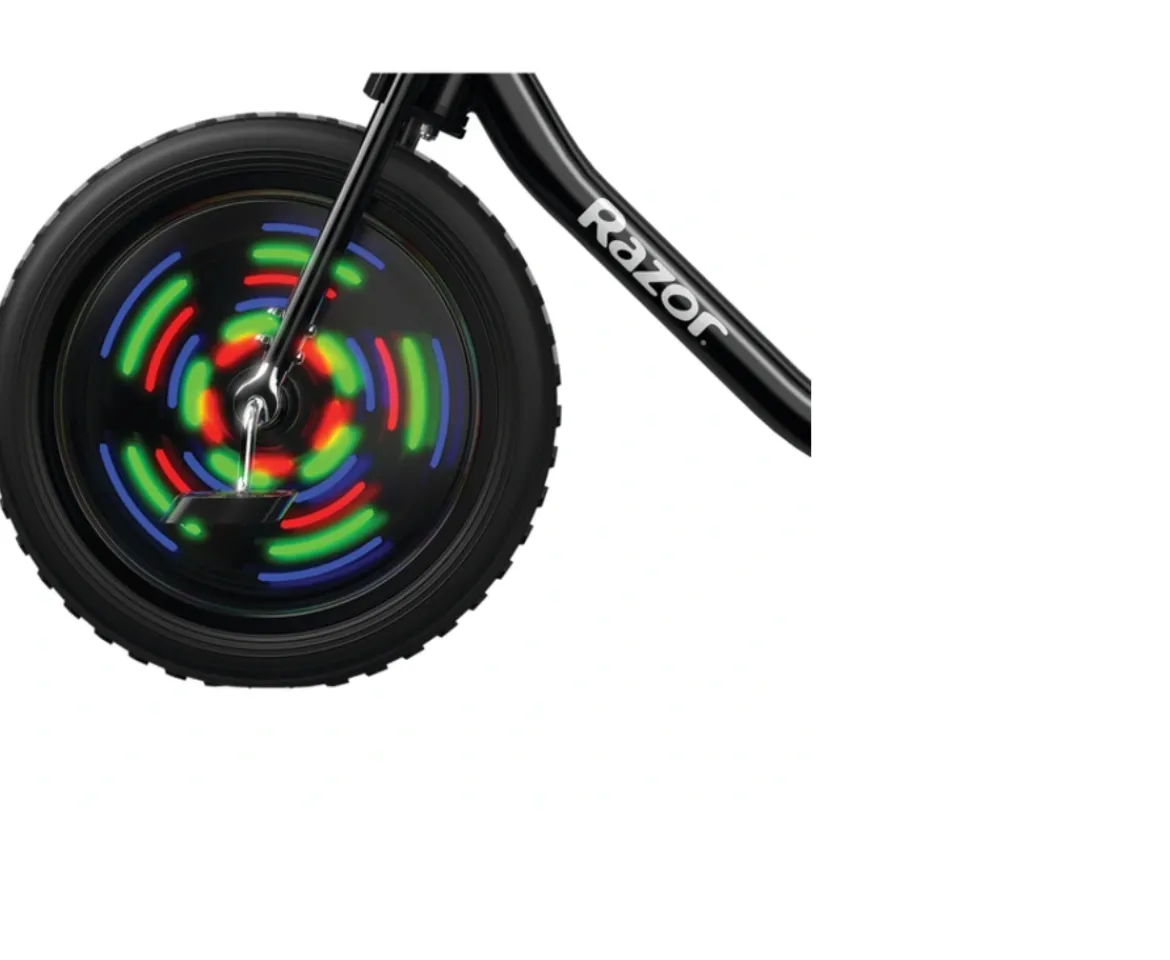 Ken Black Razor RipRider 360 Lightshow Trike| Pedal & Foot To Floor Ride Ons