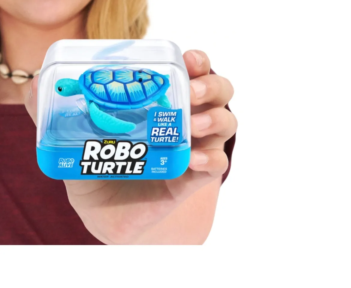 Ken Black Robo Turtle Robotic Swimming Turtle by ZURU Assortment| Interactive Toys