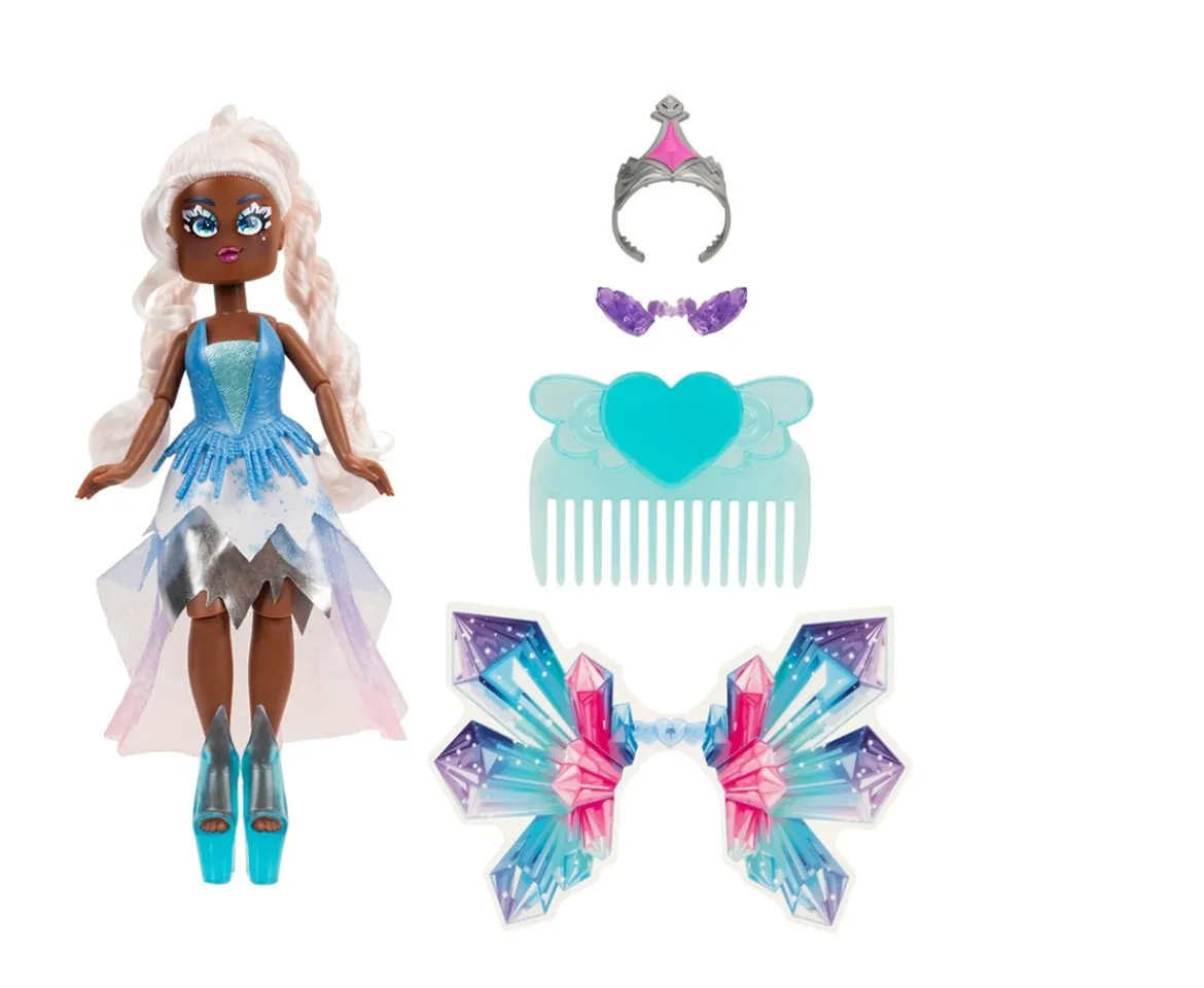 Ken Black Royale High 9” Fashion Doll - Chromae the Ice Fairy, Wave 1, Series 1 - Fairy Journal, Comb, and Vir| Dolls & Dollhouses