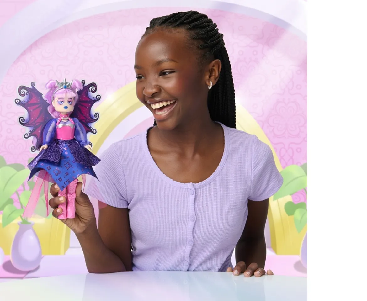 Ken Black Royale High 9” Fashion Doll - Avrilla the Dark Fairy, Wave 1, Series 1 - Fairy Journal, Comb, and Vi| Dolls & Dollhouses