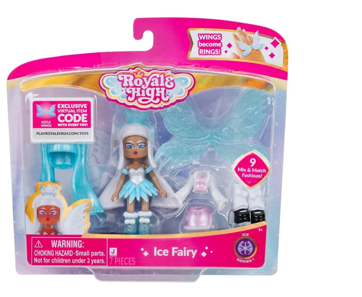 Ken Black Royale High 3” Fashion Dolls Assortment - 1 Figure with 9 Fashion Accessories - Virtual Item Code In| Dolls & Dollhouses