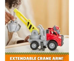 Ken Black Rubble & Crew Charger’s Crane Grabber Toy Truck| Preschool & Electronic Learning