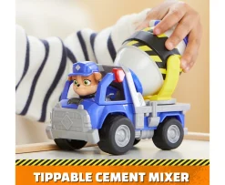 Ken Black Rubble & Crew Mix’s Cement Mixer Toy Truck| Preschool & Electronic Learning