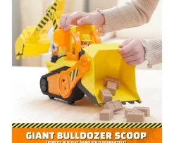 Ken Black Rubble and Crew Barkyard Deluxe Bulldozer Construction Truck  and Rubble Action Figure| Preschool & Electronic Learning