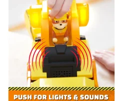 Ken Black Rubble and Crew Barkyard Deluxe Bulldozer Construction Truck  and Rubble Action Figure| Preschool & Electronic Learning