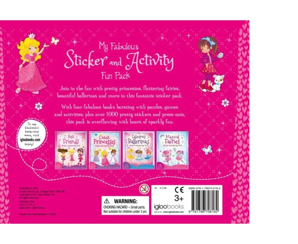 Ken Black 1000's of Stickers - My Fabulous Sticker and Activity Fun Pack| Books|Art & Crafts