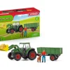 Ken Black schleich Farm World 42608 Tractor with Trailer| Action Figures & Playsets