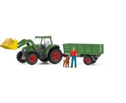 Ken Black schleich Farm World 42608 Tractor with Trailer| Action Figures & Playsets