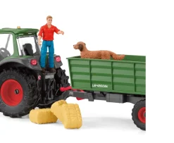 Ken Black schleich Farm World 42608 Tractor with Trailer| Action Figures & Playsets