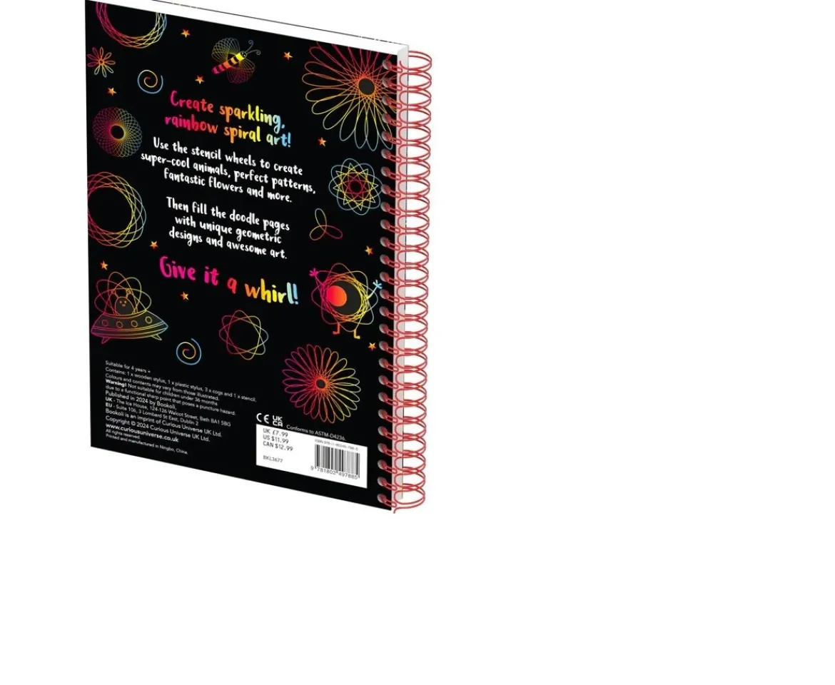 Ken Black Scratch Art Spiro Book| Books|Art & Crafts