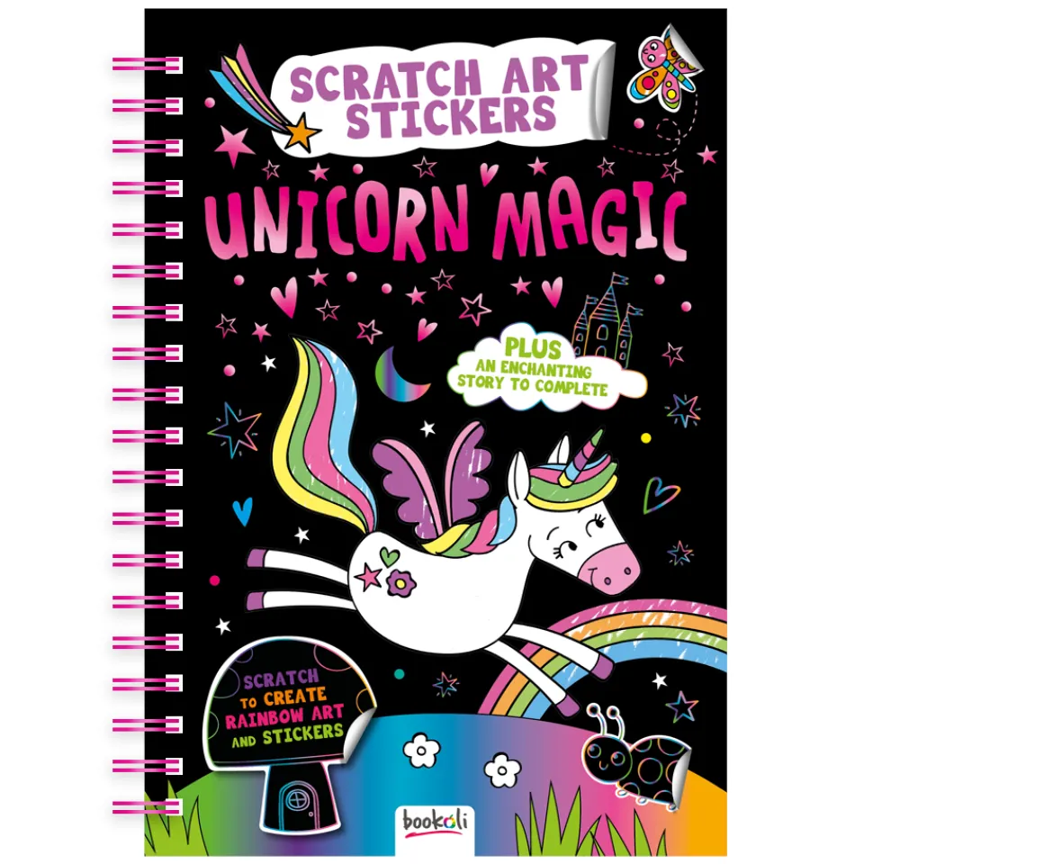 Ken Black Scratch Art Sticker Fun: Unicorn Magic| Art & Crafts