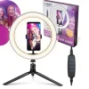 Ken Black Selfie Ring LEG Light with Phone Holder| Gaming Accessories|Imaginative Play
