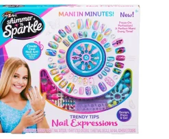Ken Black Shimmer 'N Sparkle Trendy Tips Nail Expressions| Art & Crafts
