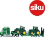 Ken Black Siku 1:87 John Deere Low Loader with 2 JD 6820 Tractors| Farm Model Vehicles & Playsets