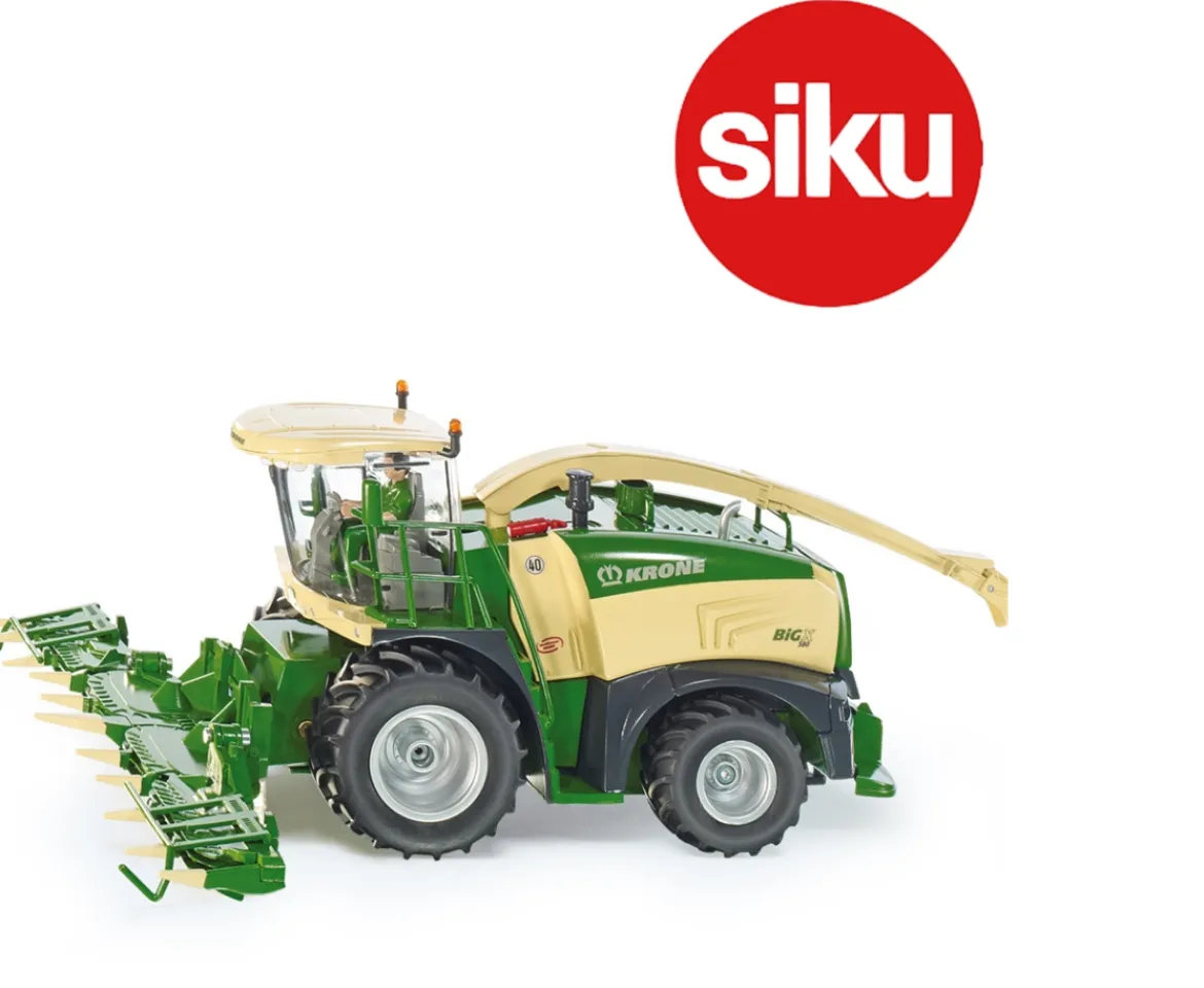 Ken Black Siku 1:32 Krone Big X 580 Forage Harvester With Maize Header 4066| Farm Model Vehicles & Playsets